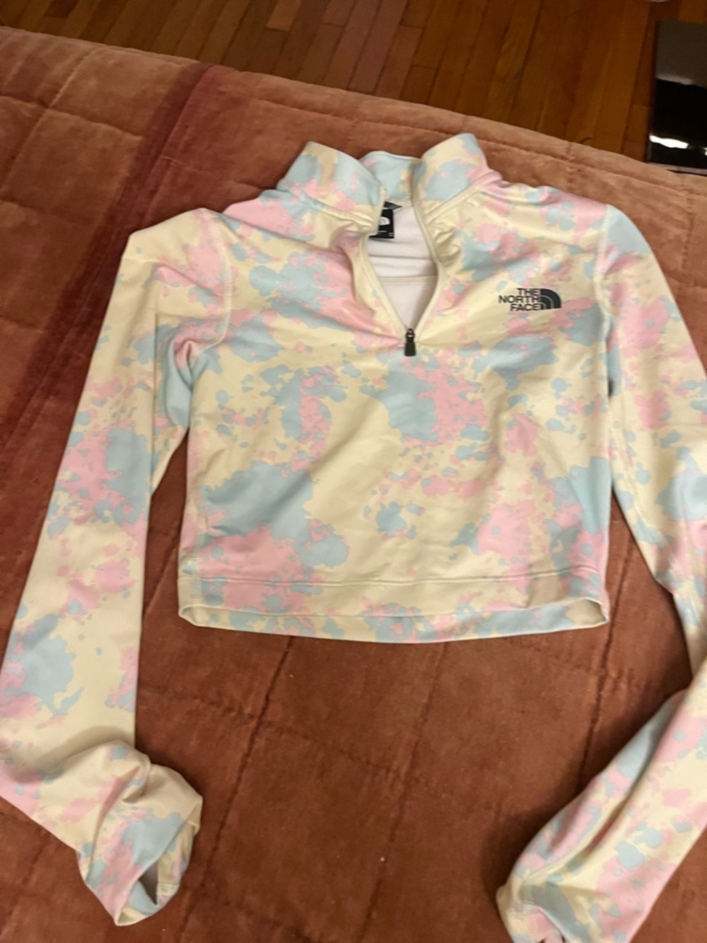 The North Face Pastel Tie-Dye Cropped Pullover